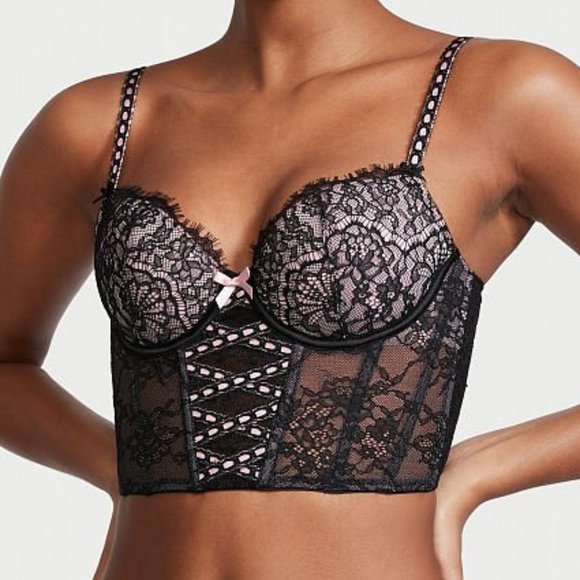 32DD/34DD VS DREAM ANGELS Lightly-Lined Heritage Ribbon Slot Bra Top "S-DD" NWT - Picture 8 of 8